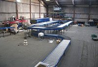 Two Tier box handling conveyor system