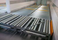 Pallet handling system for temperature controlled unit