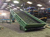 Chevron belt conveyor