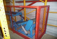 Mezzanine floor conveyor system